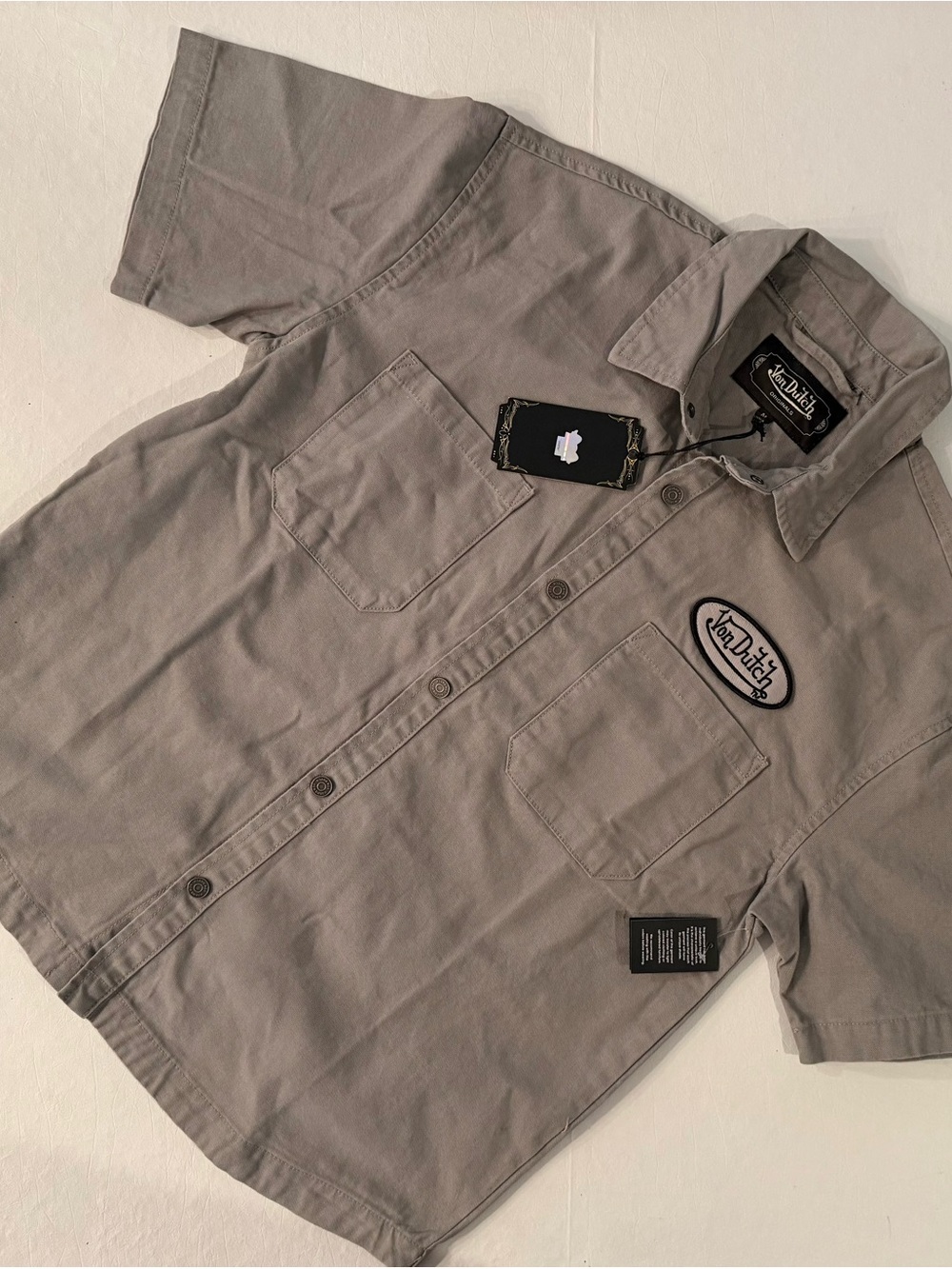 Von Dutch MENS BRAND NEW Button-Up 100% cotton sz MEDIUM